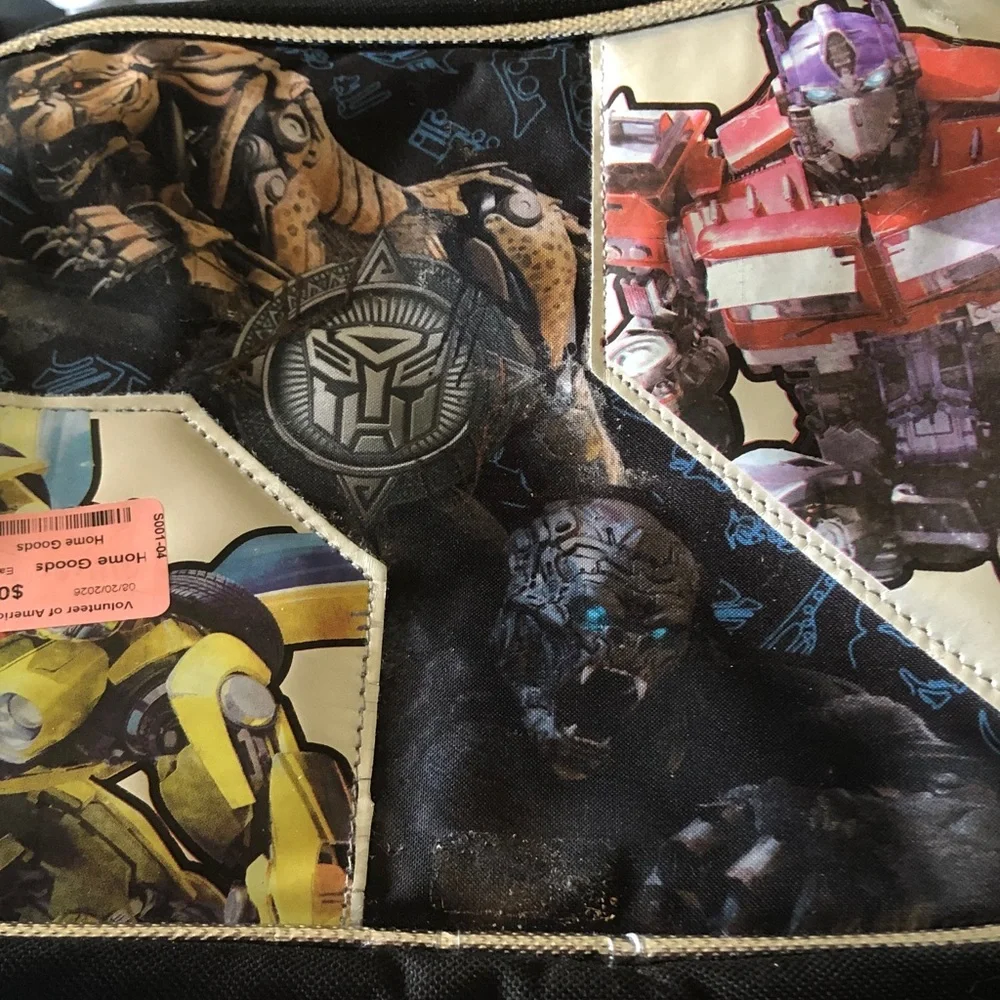 Transformers Graphic Black and Multicolor Men’s Messenger Bag